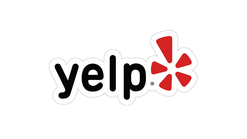 Yelp logo.